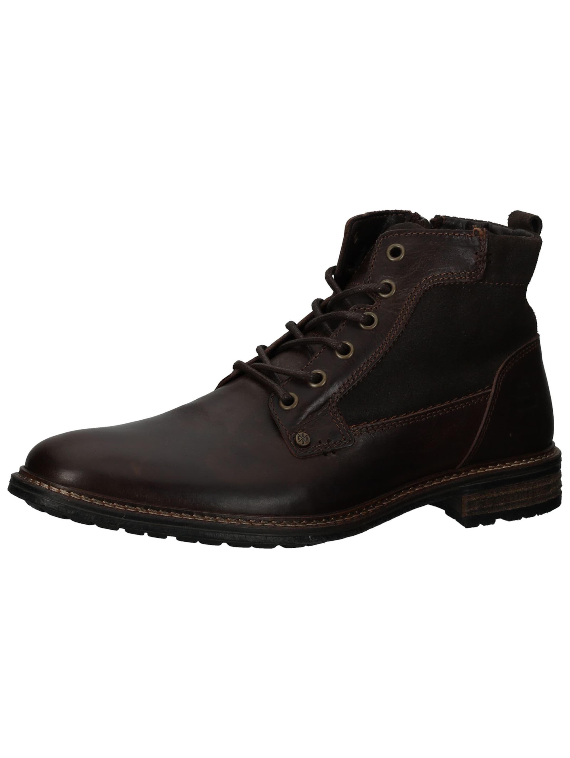BULLBOXER Lace-Up Boots in Brown: front