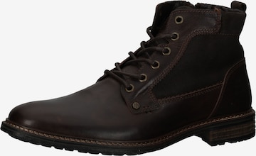 BULLBOXER Lace-Up Boots in Brown: front