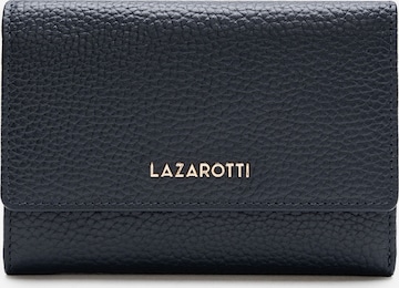 Lazarotti Wallet 'Bologna' in Blue: front