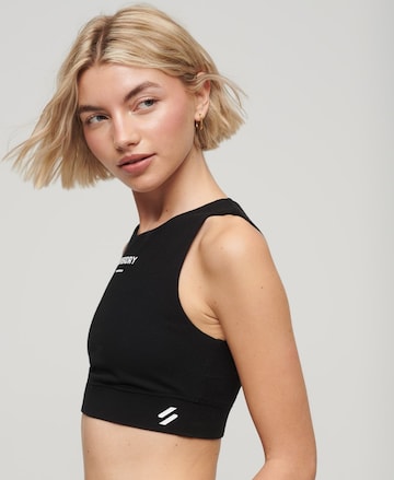 Bustier Soutien-gorge de sport Superdry en noir