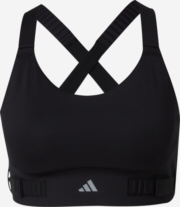 High Bralette PERFORMANCE \'Fastimpact ABOUT Support\' Black Sports Luxe Bra | Run in ADIDAS YOU