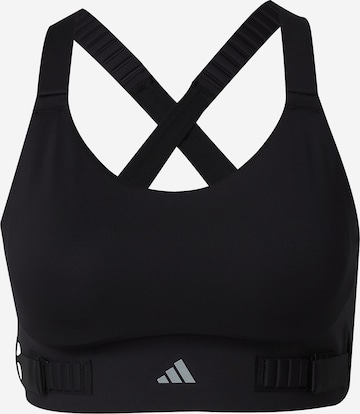 ADIDAS PERFORMANCE Bustier Urheilurintaliivit 'FastImpact Luxe' värissä musta: etupuoli