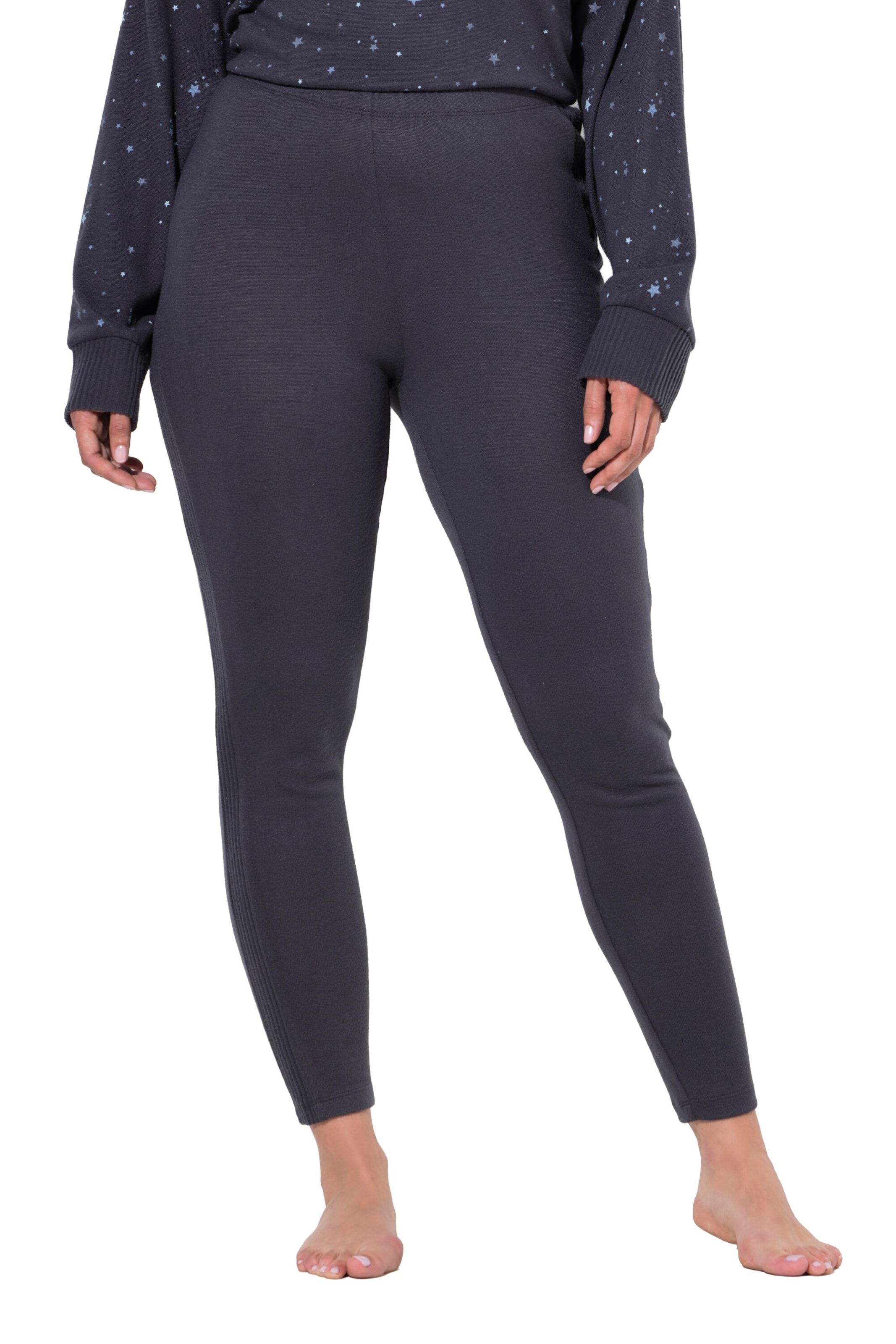 Ulla Popken Skinny Leggings in Grey: front