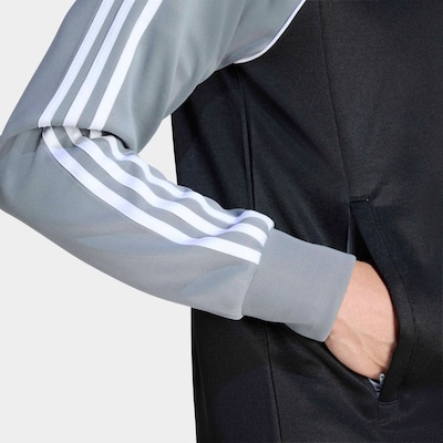 ADIDAS ORIGINALS Zip-Up Hoodie 'SST' in Grey / Black / White, Item view
