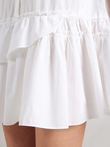 Monki Shirt dress in White