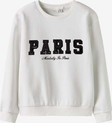 NAME IT Sweatshirt in White: front