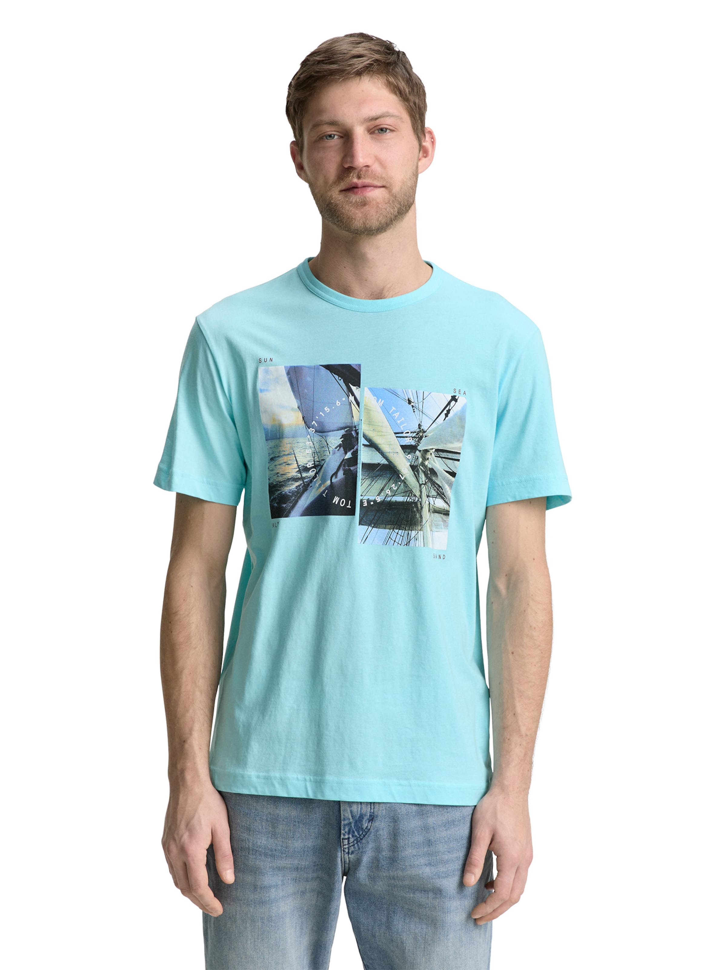 TOM TAILOR Футболка в Синий: спереди