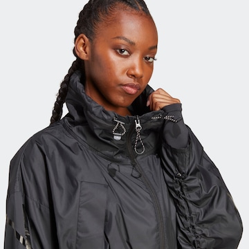 ADIDAS BY STELLA MCCARTNEY Athletic Jacket 'Truecasuals Long Lightweight' in Black