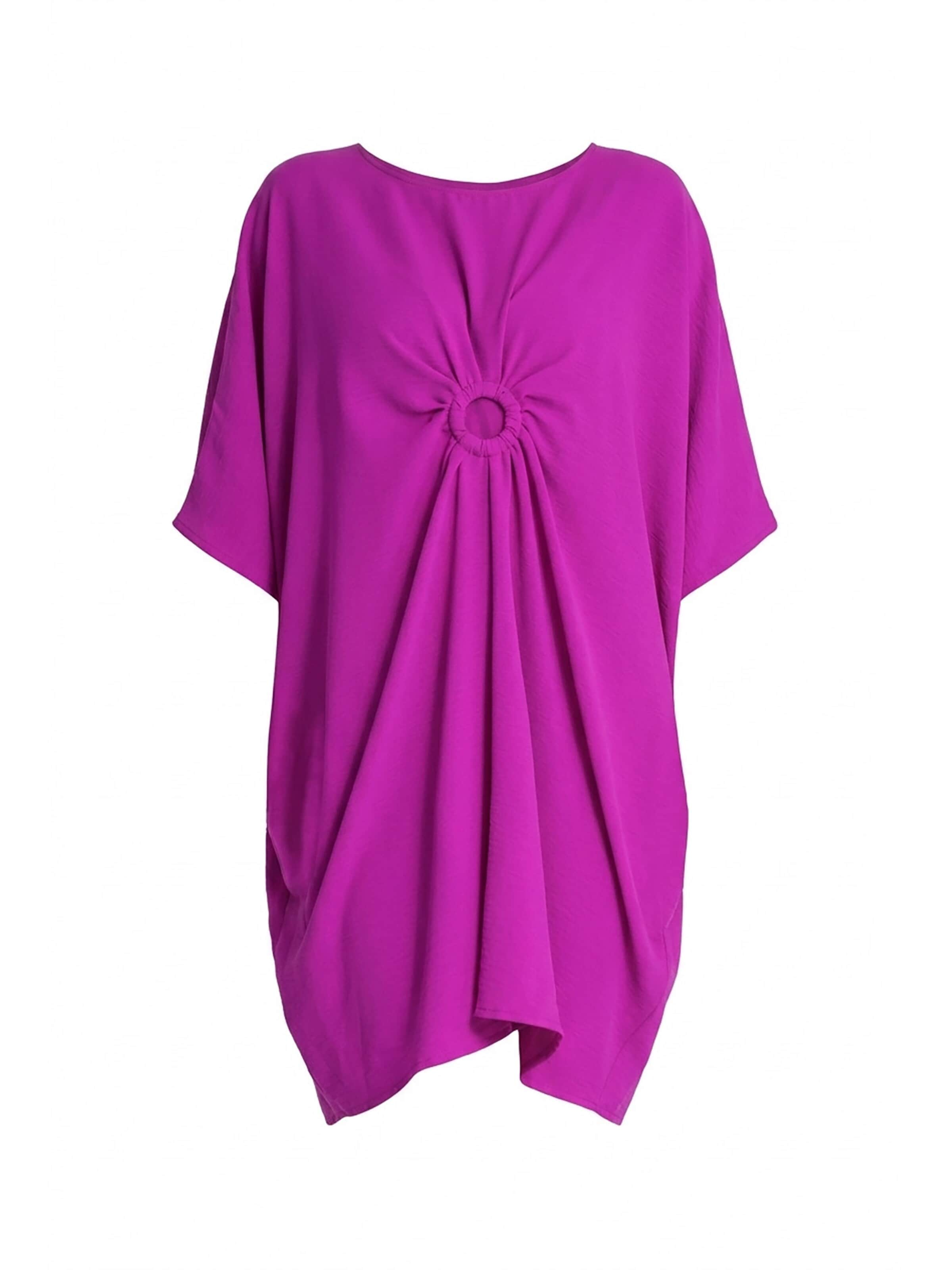 Figl Oversized jurk 'M1127' in Roze: voorkant