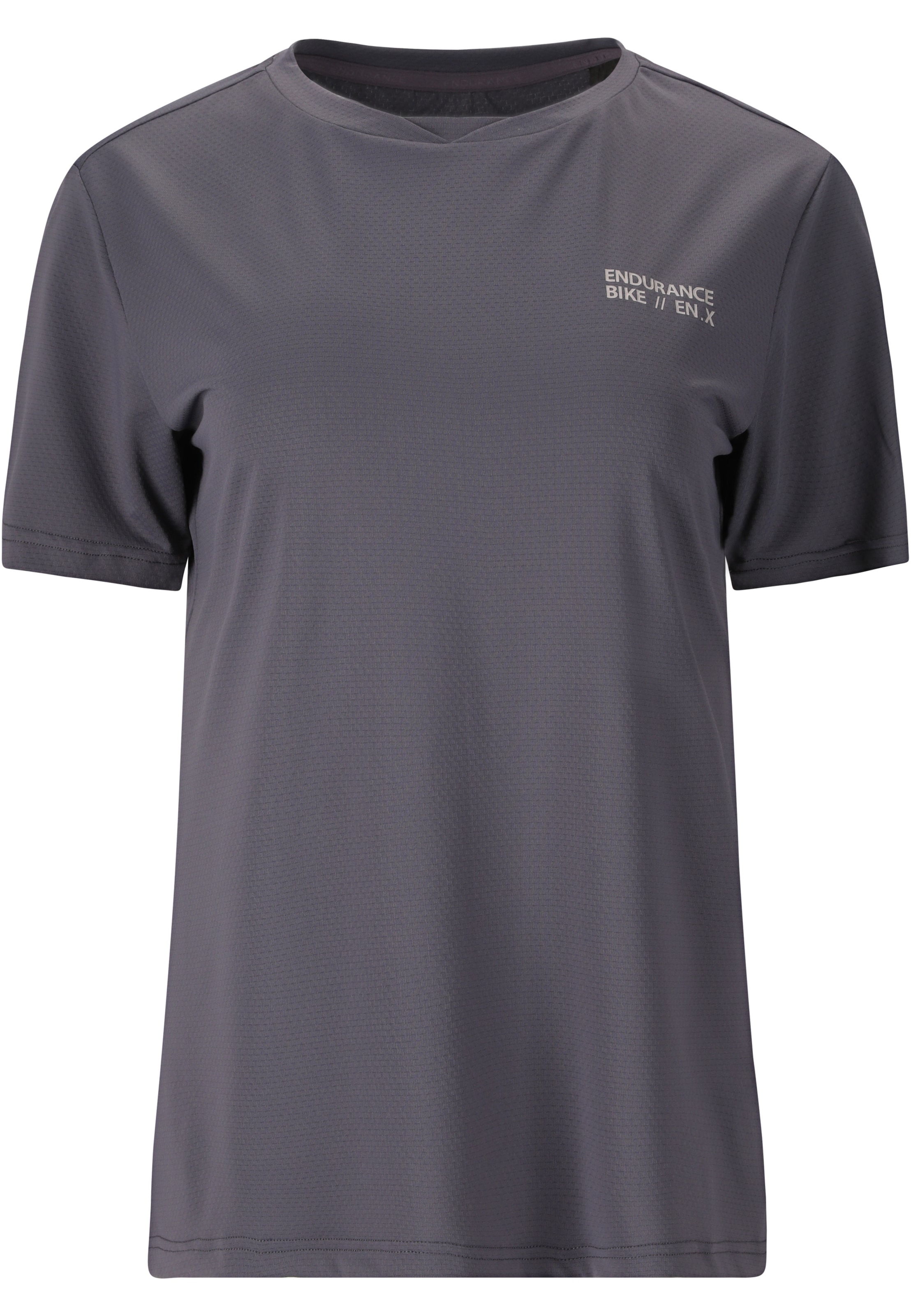 ENDURANCE Fahrradshirt 'Yorgos' in Grau: Vorderseite