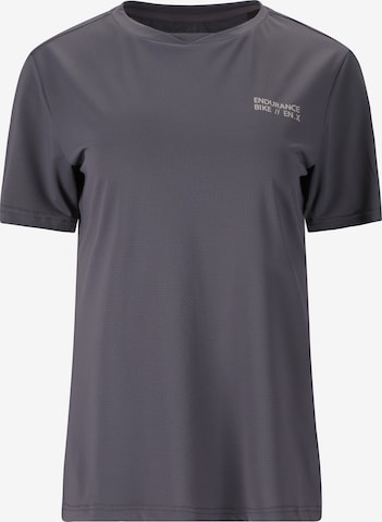 ENDURANCE Fahrradshirt 'Yorgos' in Grau: Vorderseite
