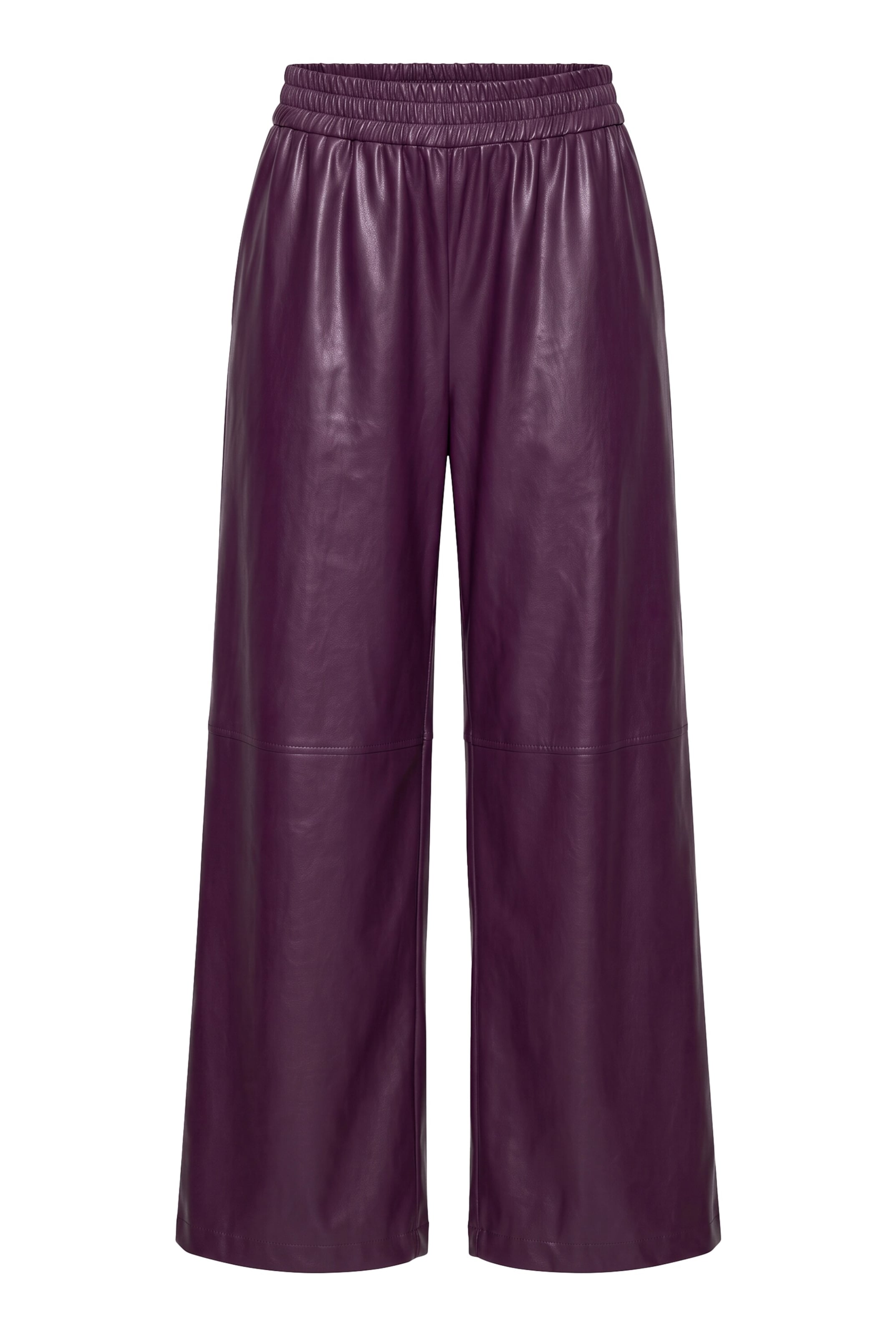 Studio Untold Wide leg Broek in Rood: voorkant
