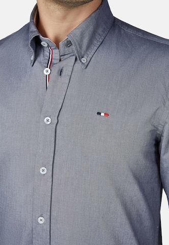 HECHTER PARIS Regular fit Zakelijk overhemd 'Casual' in Blauw