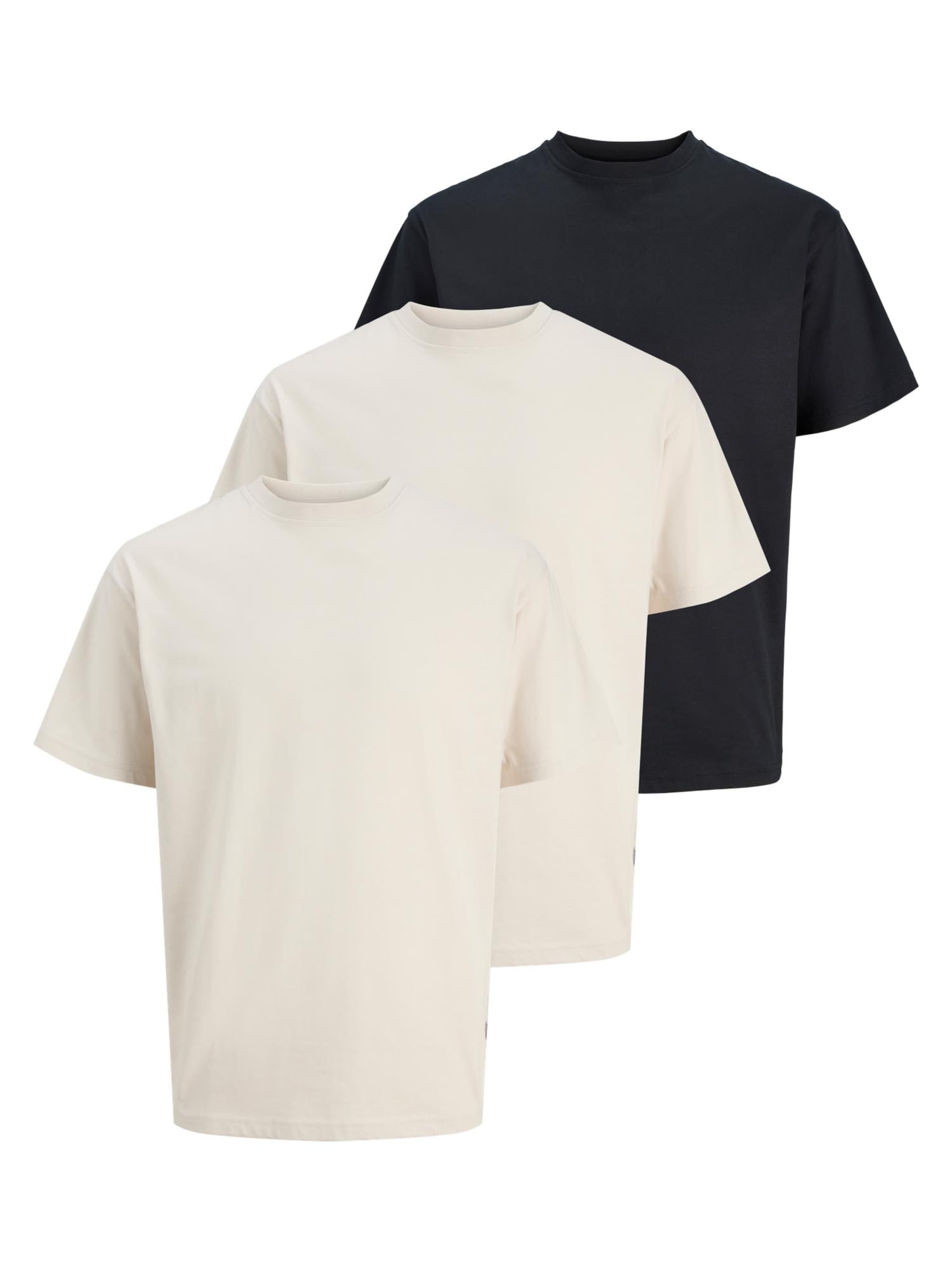 JACK & JONES Shirt 'Organic Relaxed' in Beige: voorkant