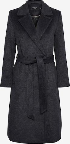 SOAKED IN LUXURY Between-seasons coat 'Tenerife' in Black: front