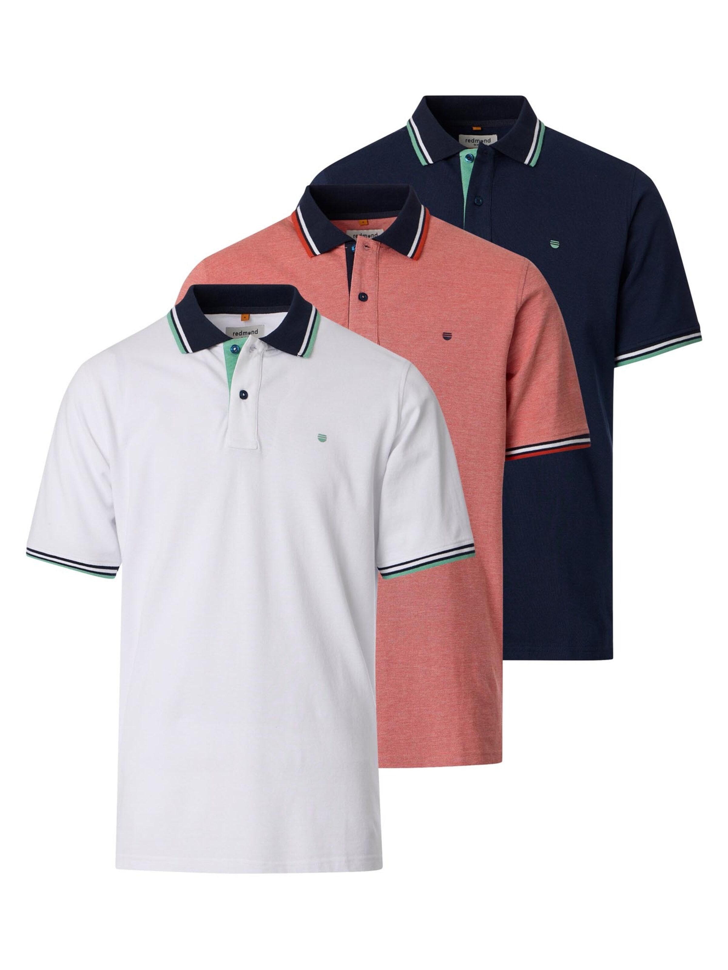 redmond Shirt 'Basic'‌‌‌ in Mischfarben: Vorderseite