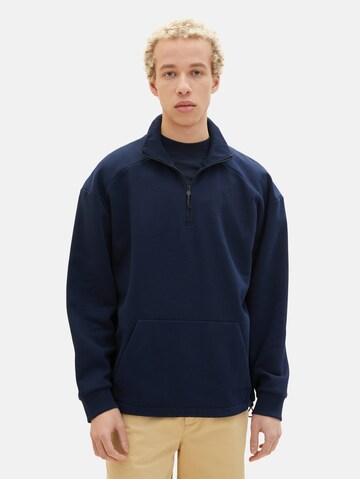 TOM TAILOR DENIM Sweatshirt i blå: framsida