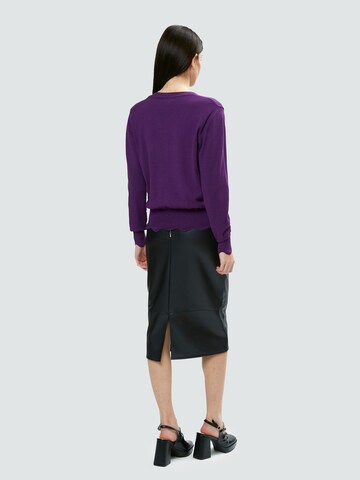 Influencer Knit cardigan 'Fancy' in Purple