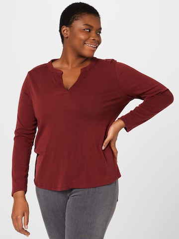 ABOUT YOU Curvy Shirt 'Felice' in Red: front