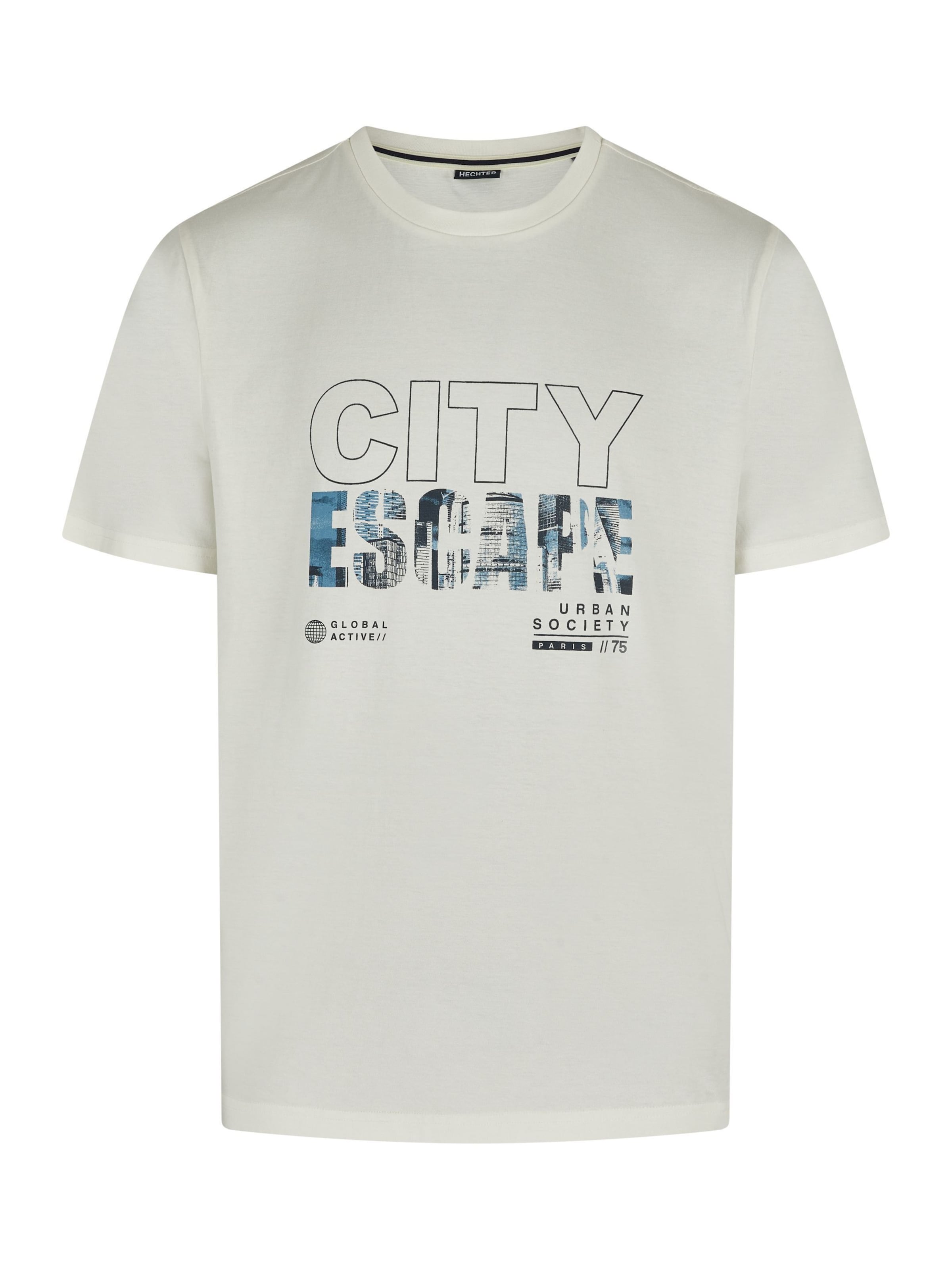 T-Shirt HECHTER PARIS en blanc : devant