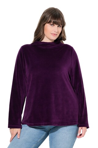 Ulla Popken Sweatshirt in Purple: front
