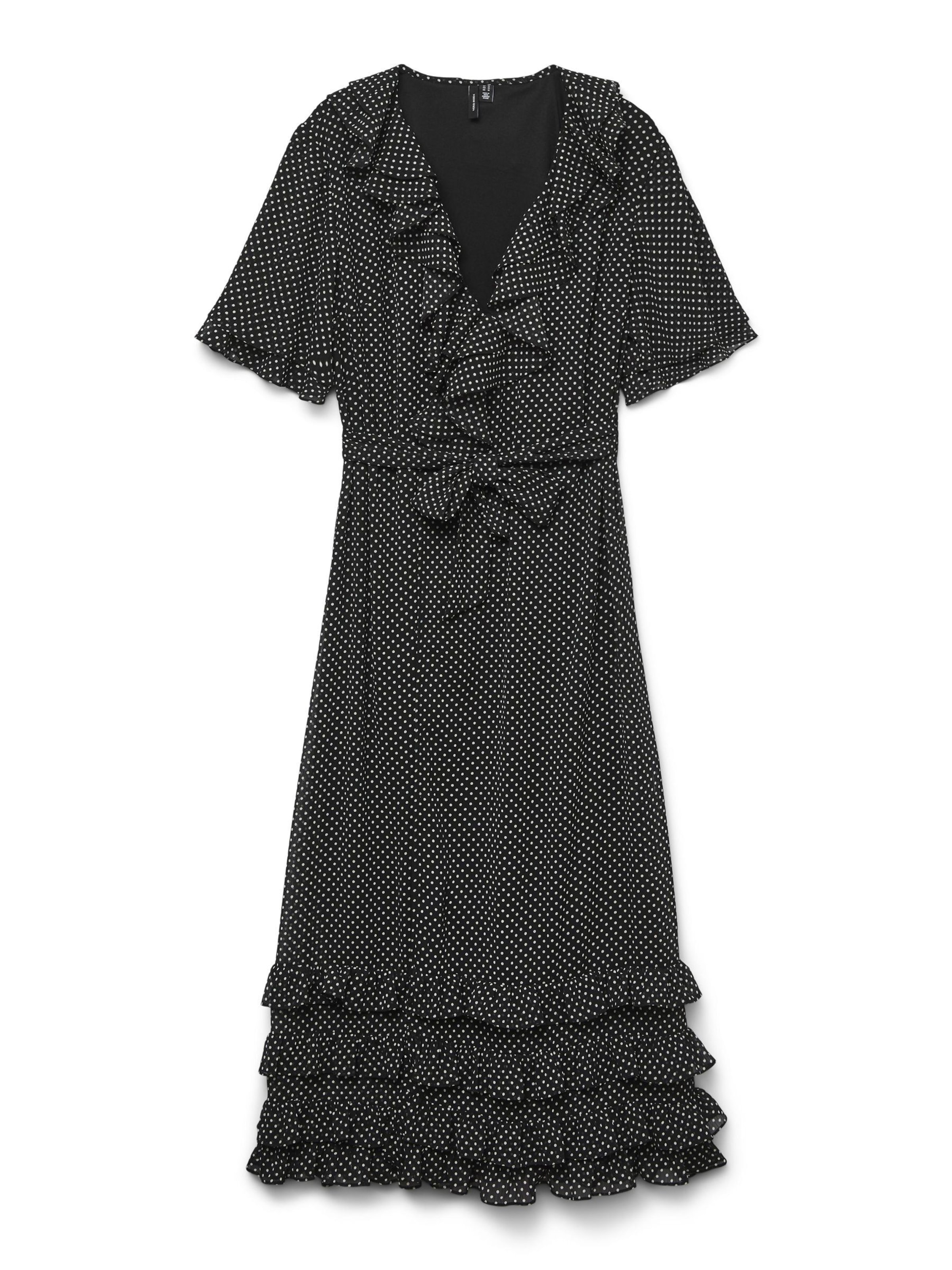 Robe 'DOTINA' VERO MODA en noir : devant