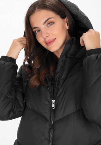 usha WHITE LABEL Prechodný kabát - Čierna