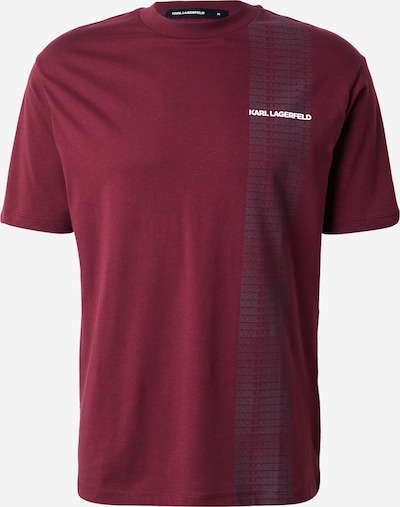 Marškinėliai iš Karl Lagerfeld, spalva – skaisti avietinė ar rubino spalva / balta, Prekių apžvalga