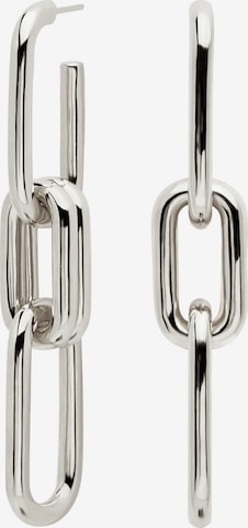 P D PAOLA Earrings 'Muze' in Silver: front