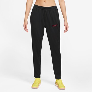 Regular Pantalon de sport 'Academy' NIKE en noir : devant