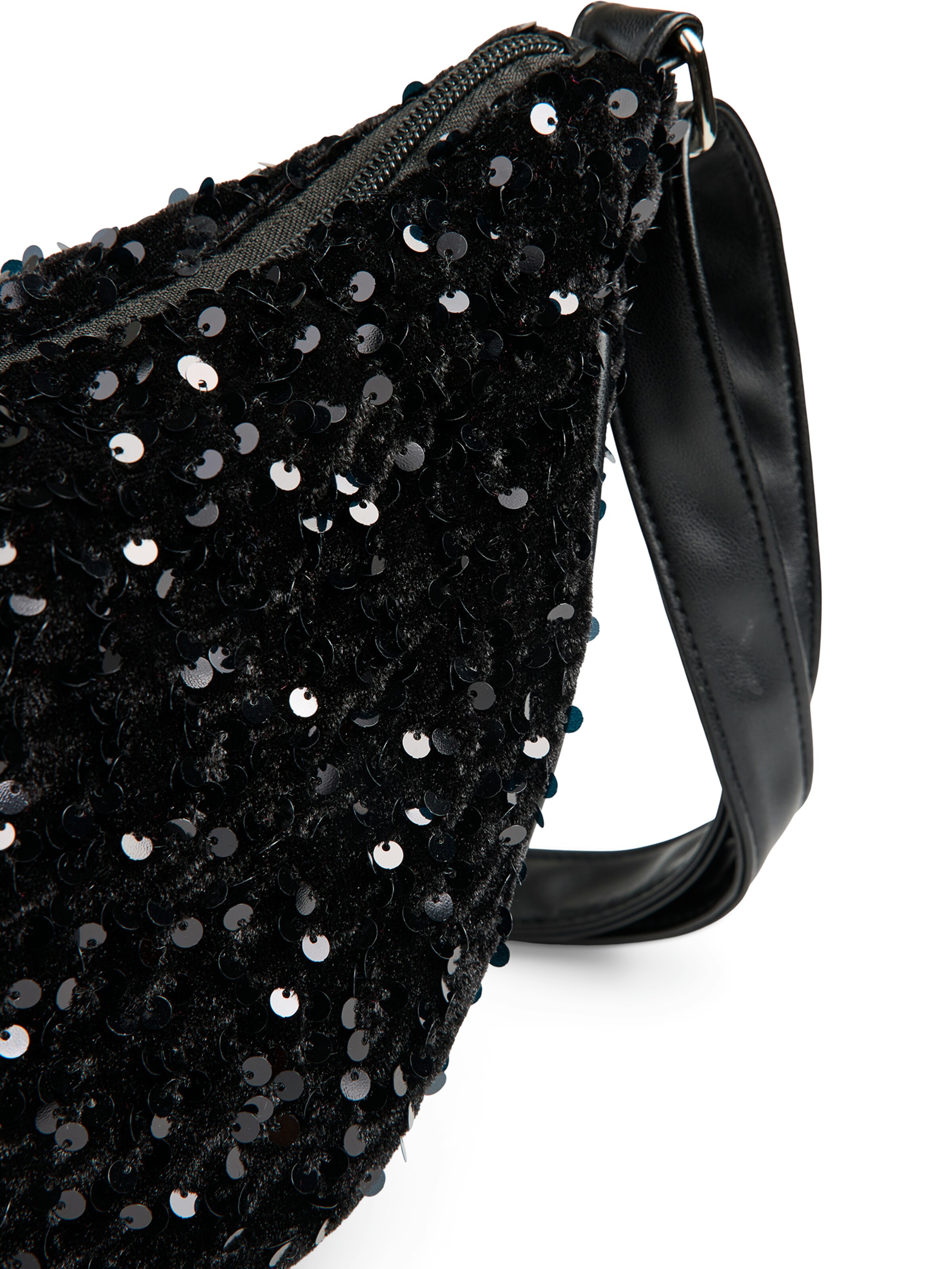 PIECES - Bolso de hombro 'PCKAM AMANDA' en negro