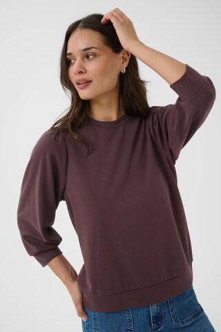 Kaffe Sweatshirt ' Annie ' in Bruin