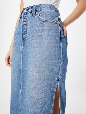 LEVI'S ® Rock 'Side Slit Skirt' in Blau