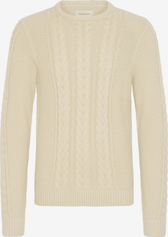 Pull-over ' BHBASIM ' BLEND en beige : devant