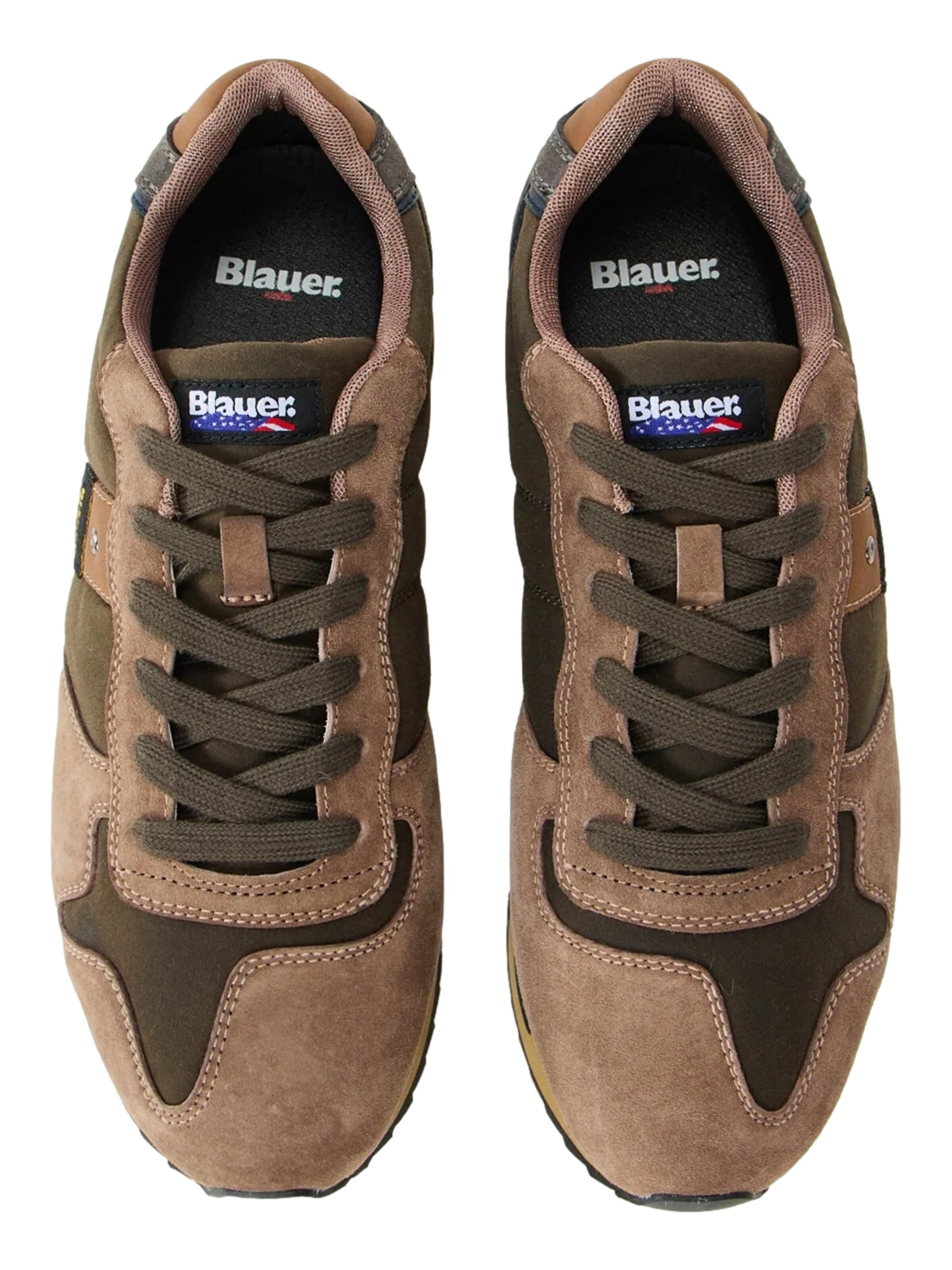 Sneaker bassa 'QUEENS 01' di Blauer.USA in marrone
