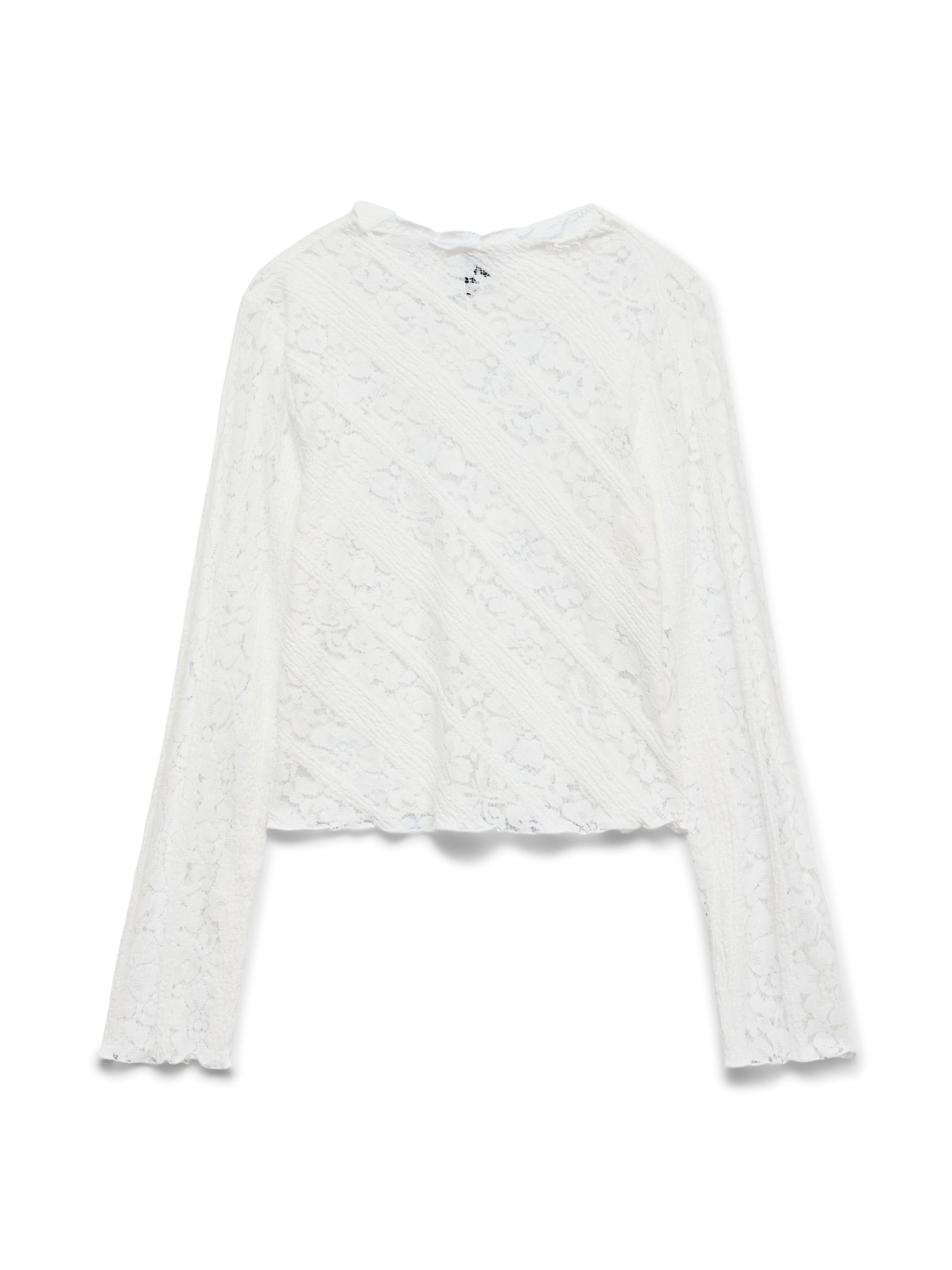 VERO MODA - Camiseta 'Kennendy' en blanco: frente