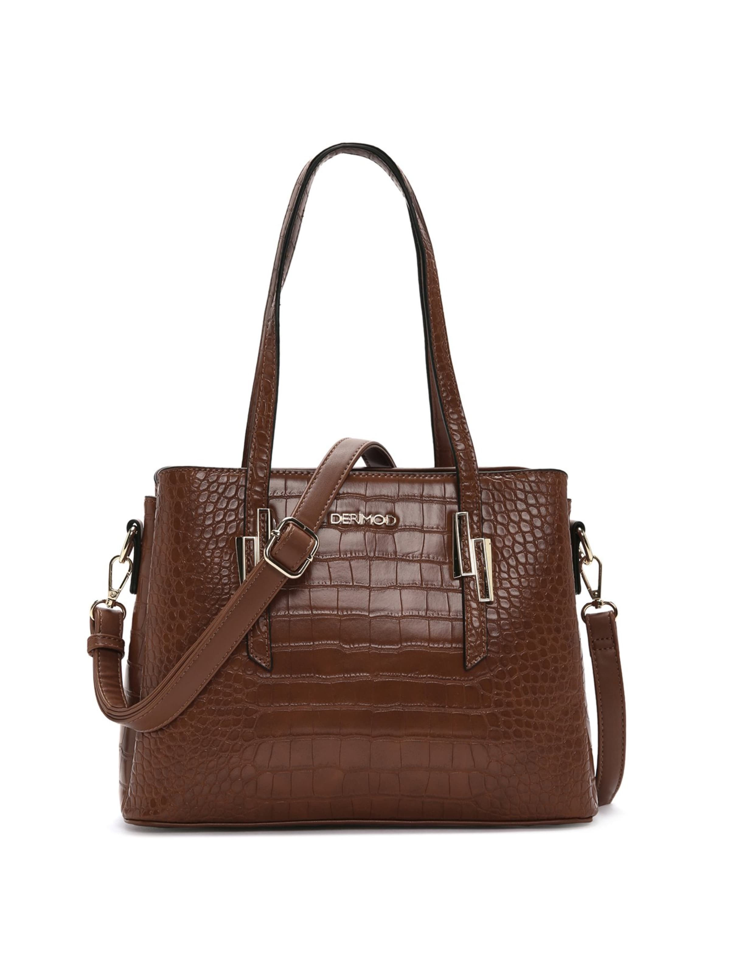 Derimod Handtas in Bruin: voorkant