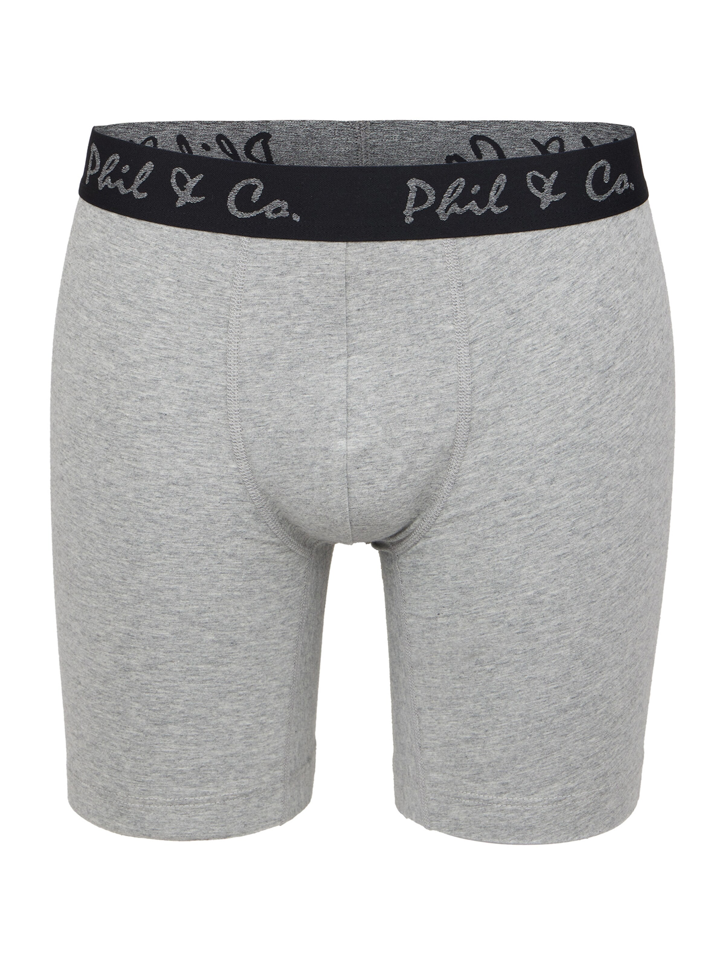 Phil & Co. Berlin Retro Boxer ' Long Boxer ' in Schwarz