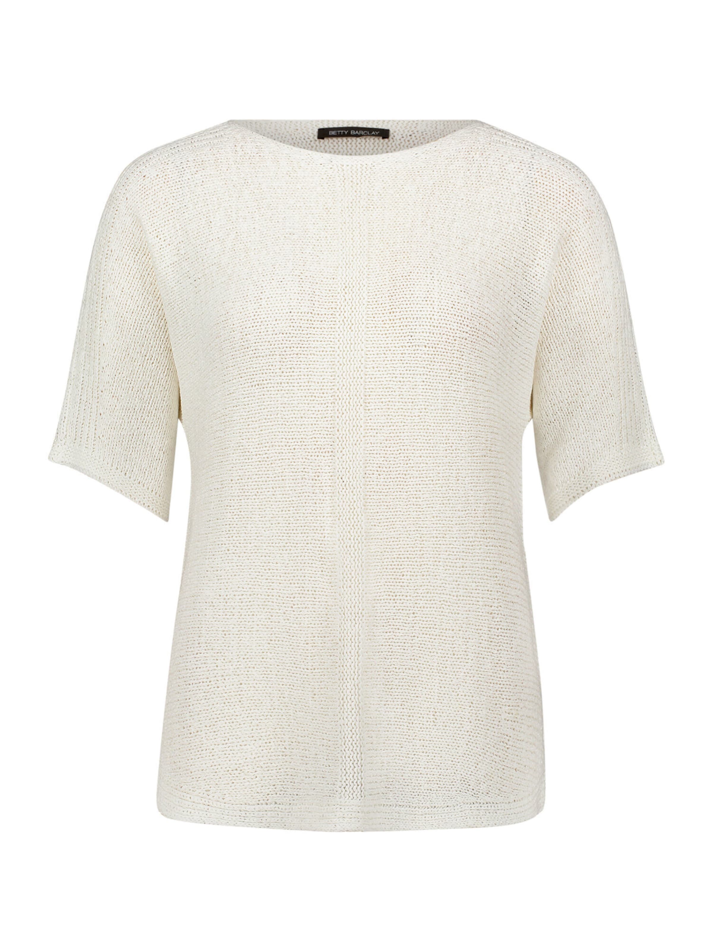 Betty Barclay Strickpullover kurzarm in Weiß: Vorderseite