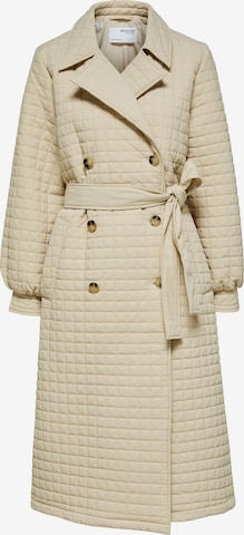 Manteau mi-saison 'Nanna' SELECTED FEMME en beige : devant