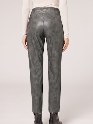 CALZEDONIA Regular Pants 'VINTAGE' in Grey