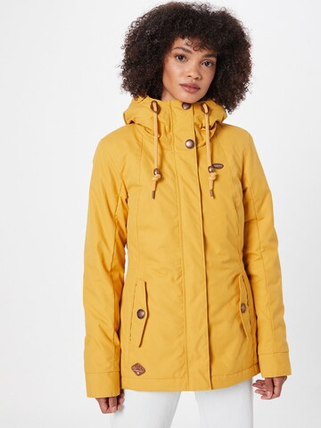 Ragwear Zimní bunda 'Monade' – žlutá: přední strana