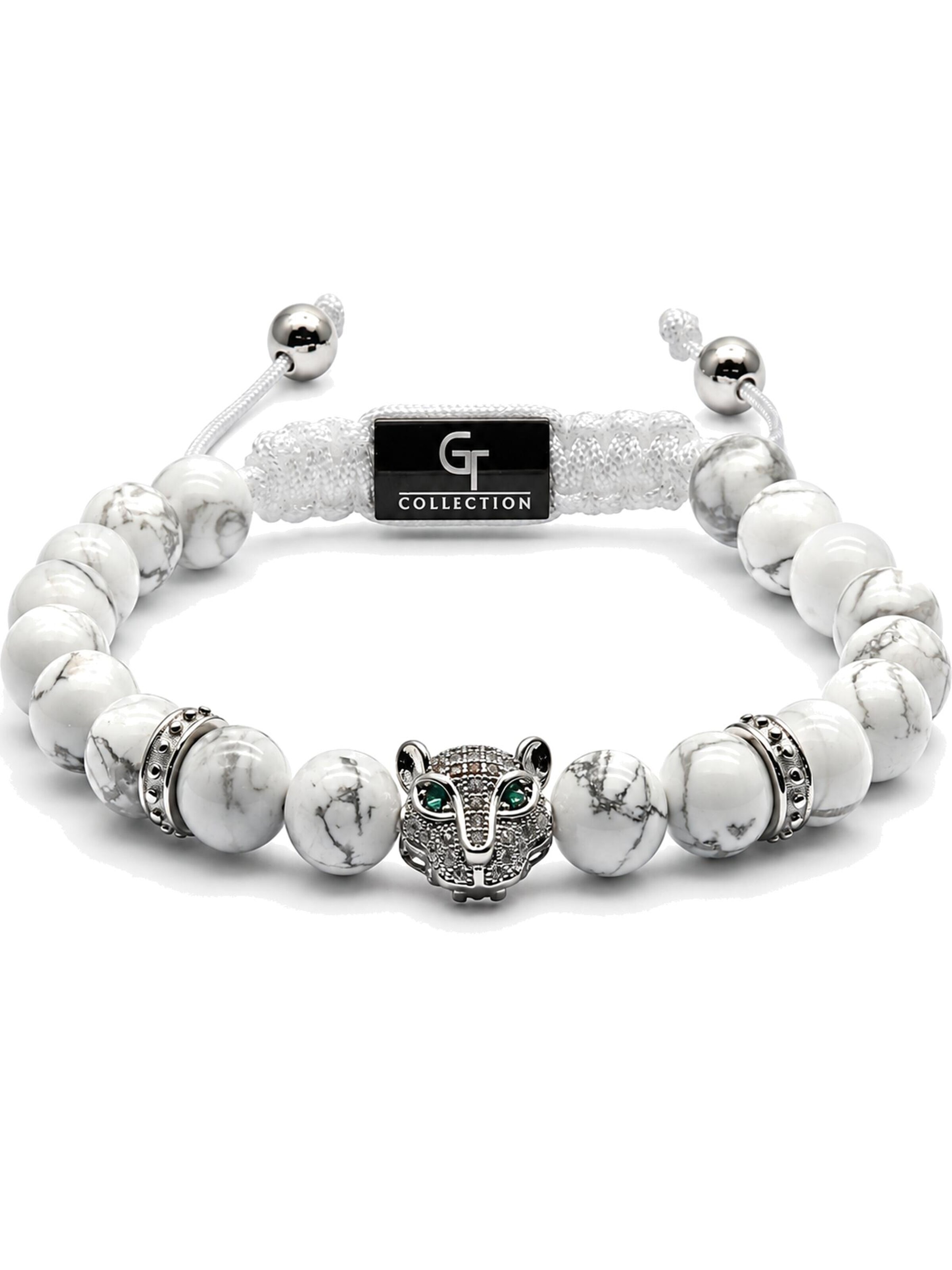 GT Collection Náramek 'LEOPARD' – bílá: přední strana