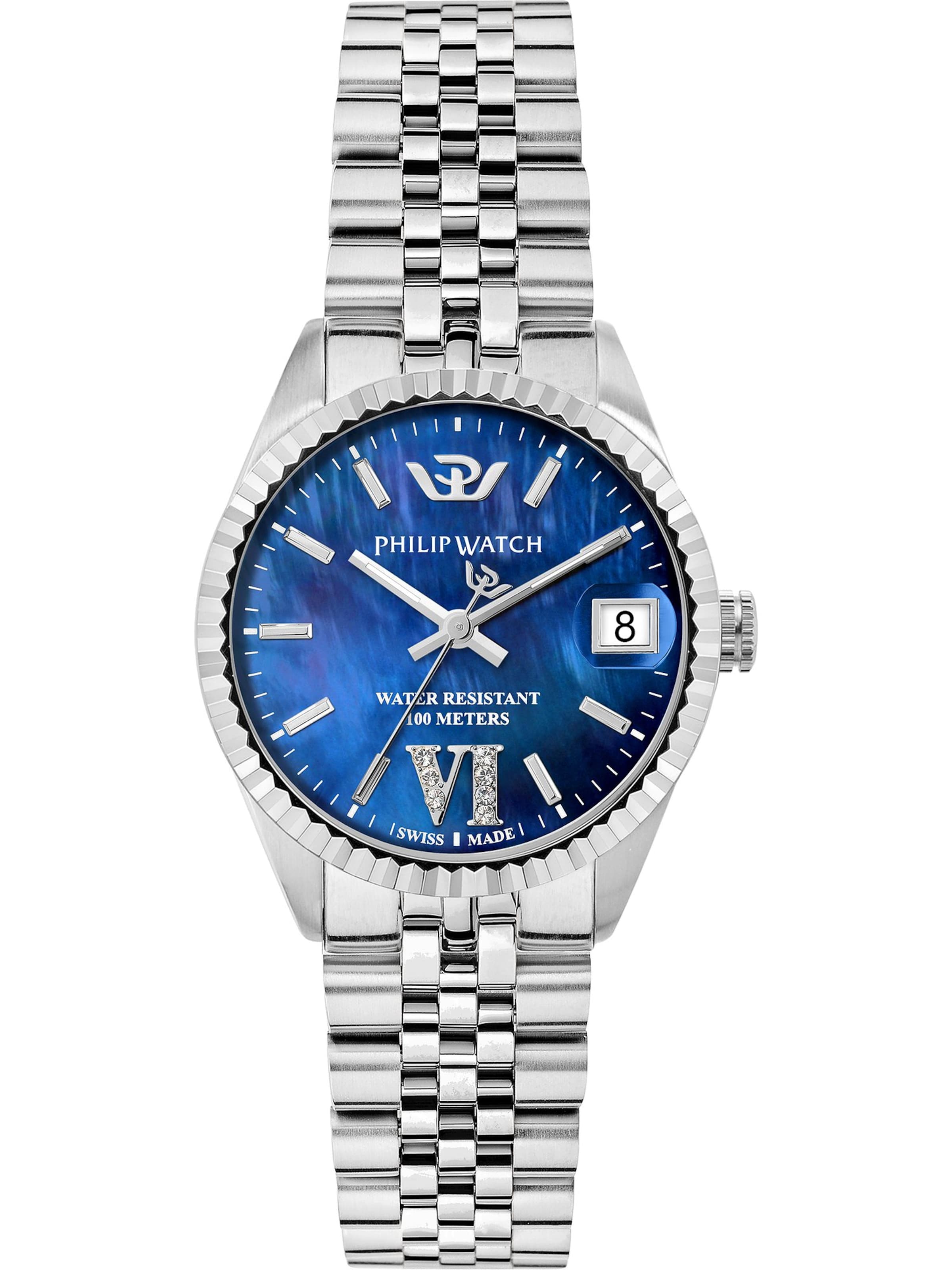 Philip Watch Analoguhr in Silber: Vorderseite