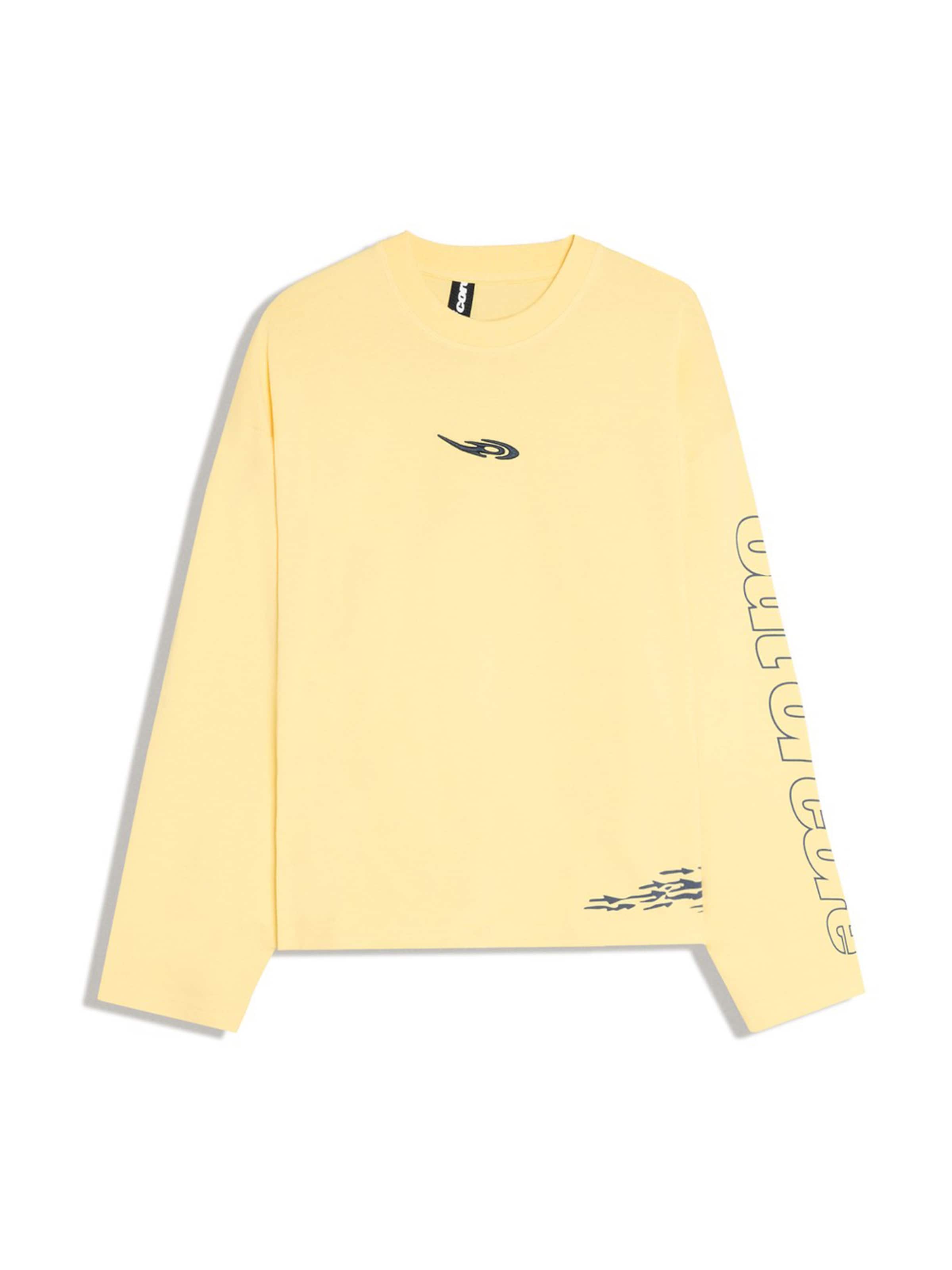 Bershka Bluser & t-shirts 'OUT OF CORE' i gul: forside