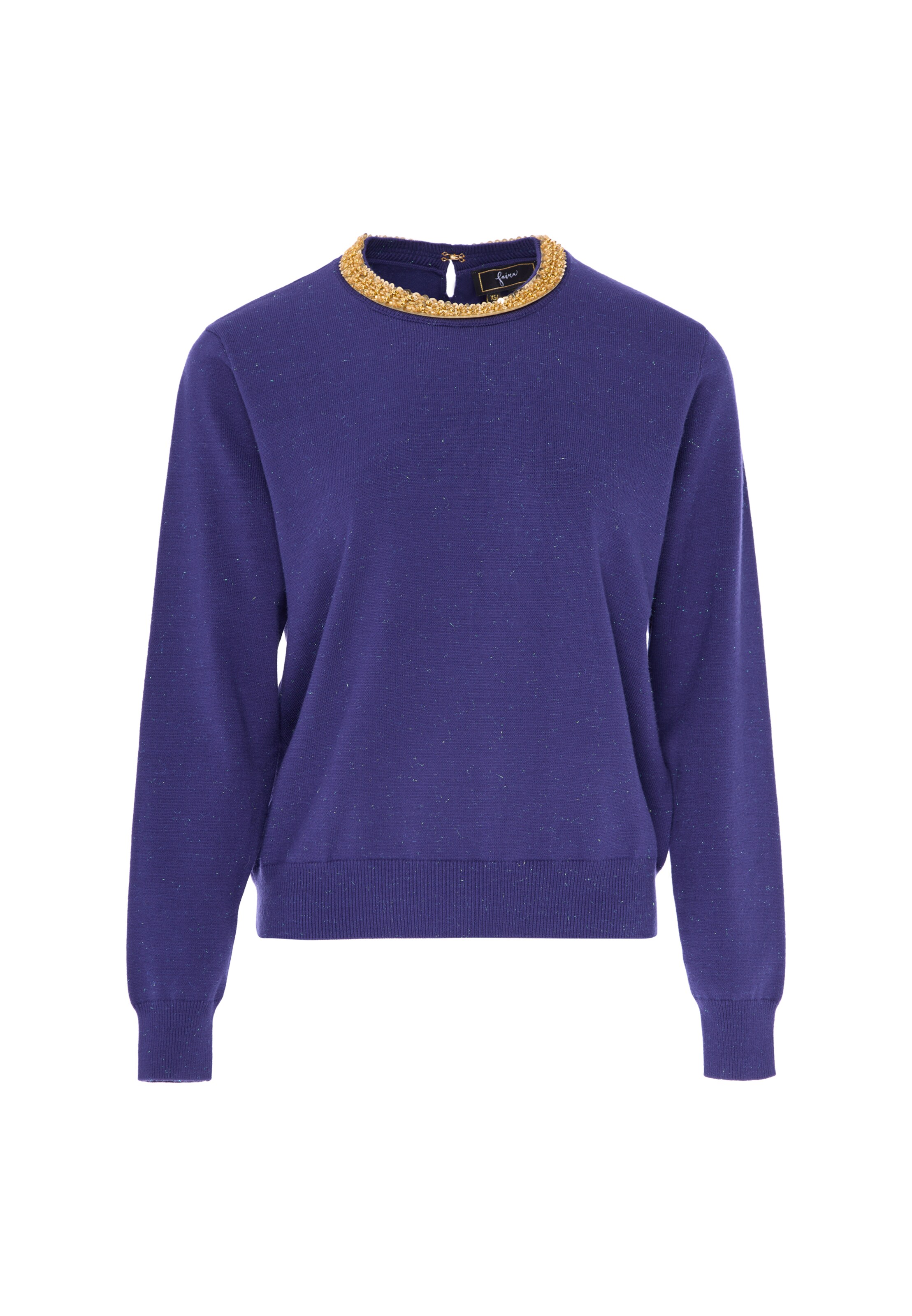 faina - Pullover em azul: frente