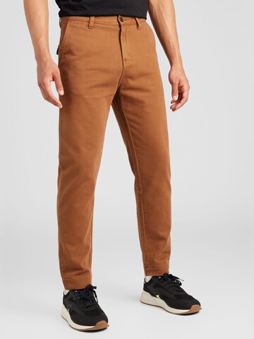 HUGO Regular Chino Pants 'Zeebo' in Brown: front