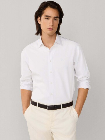 Hackett London Regular fit Zakelijk overhemd 'End On End' in Wit