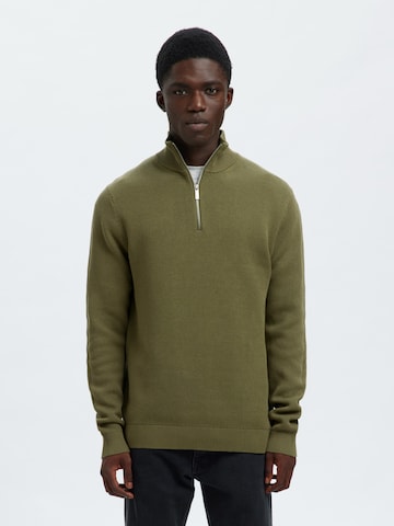 SELECTED Pullover 'SLHDANE' i grøn: forside