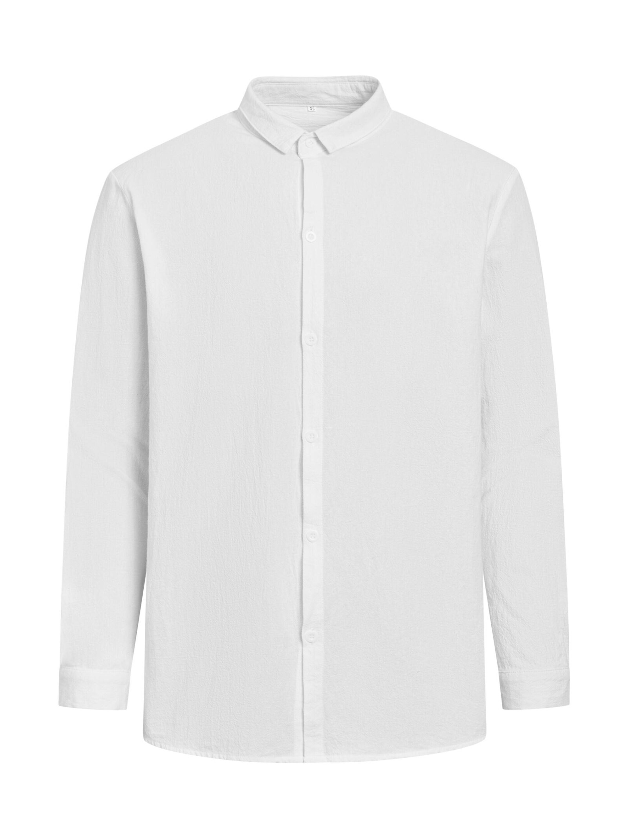 TOOche Slim fit Button Up Shirt 'Los Angeles' in White: front